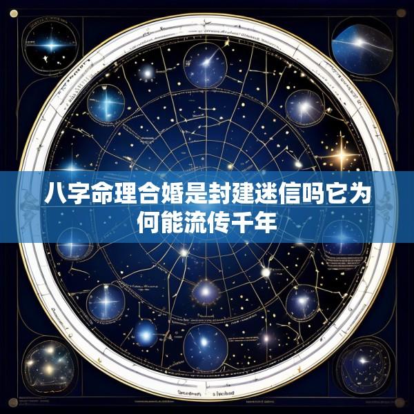 八字命理合婚是封建迷信吗它为何能流传千年