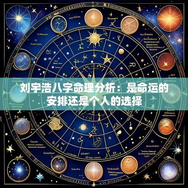 刘宇浩八字命理分析：是命运的安排还是个人的选择