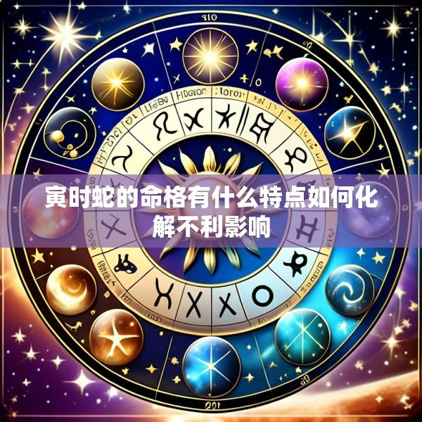 寅时蛇的命格有什么特点如何化解不利影响