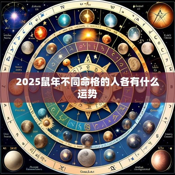 2025鼠年不同命格的人各有什么运势