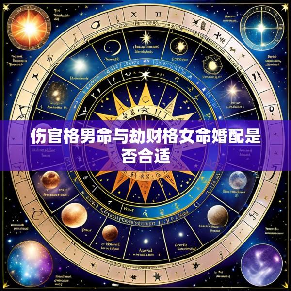 伤官格男命与劫财格女命婚配是否合适
