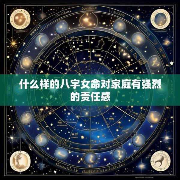 什么样的八字女命对家庭有强烈的责任感