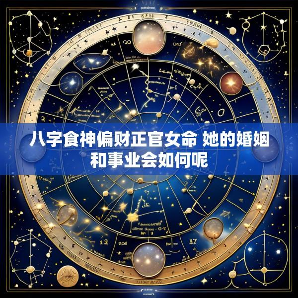 八字食神偏财正官女命 她的婚姻和事业会如何呢