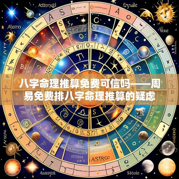 八字命理推算免费可信吗——周易免费排八字命理推算的疑虑