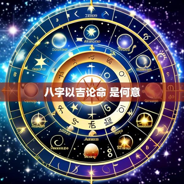 八字以吉论命 是何意