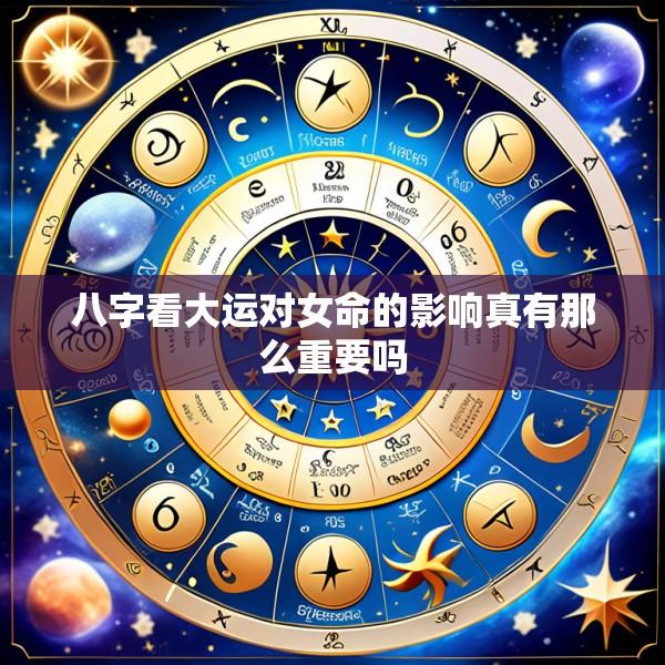 八字看大运对女命的影响真有那么重要吗