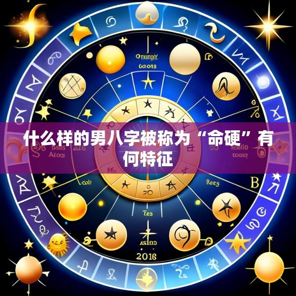 什么样的男八字被称为“命硬”有何特征