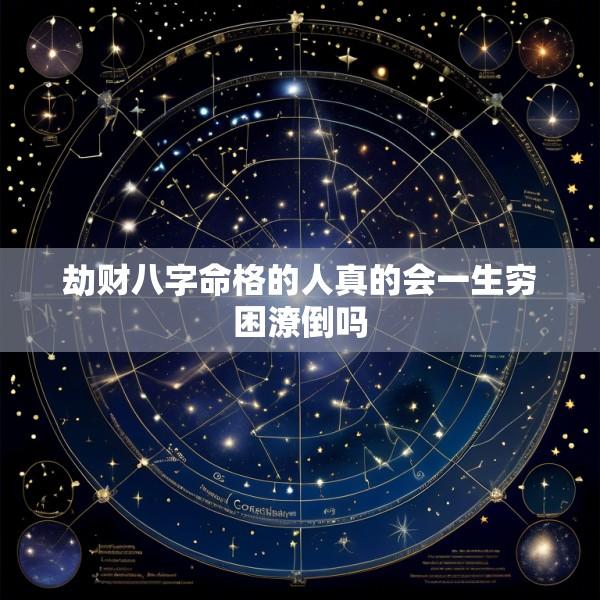 劫财八字命格的人真的会一生穷困潦倒吗