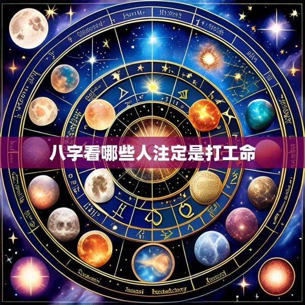 八字看哪些人注定是打工命