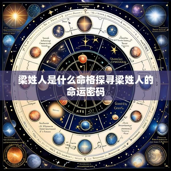 梁姓人是什么命格探寻梁姓人的命运密码