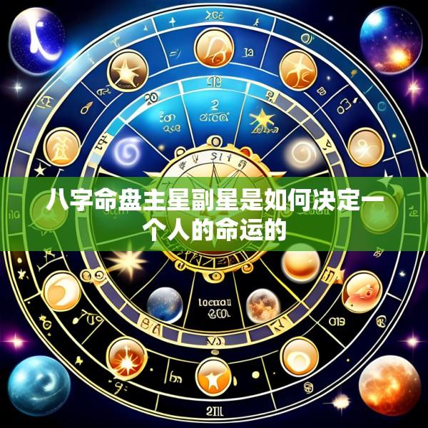 八字命盘主星副星是如何决定一个人的命运的