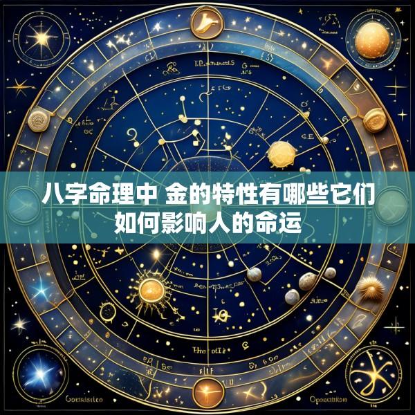 八字命理中 金的特性有哪些它们如何影响人的命运