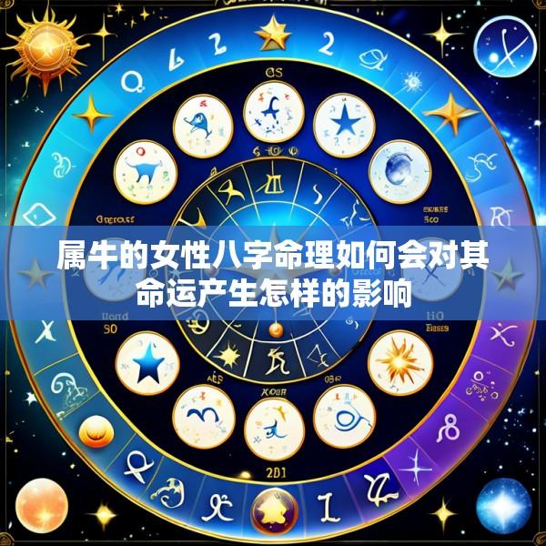 属牛的女性八字命理如何会对其命运产生怎样的影响