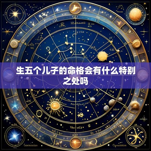 生五个儿子的命格会有什么特别之处吗