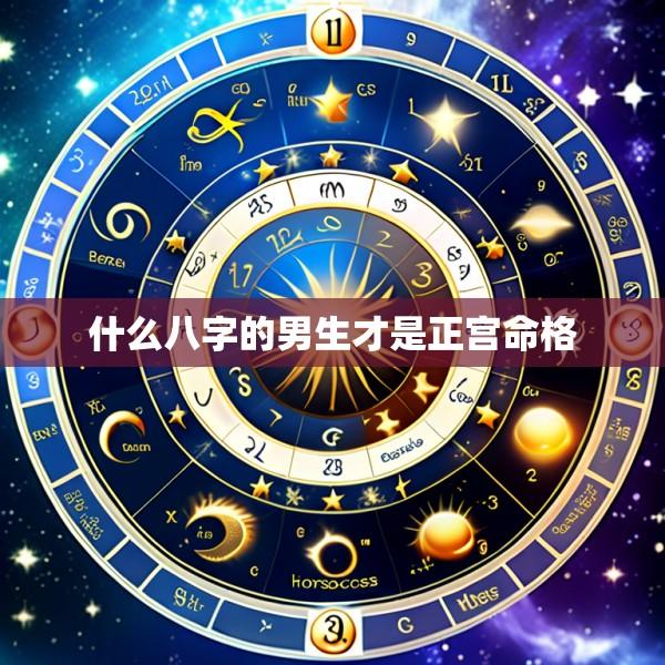 什么八字的男生才是正宫命格