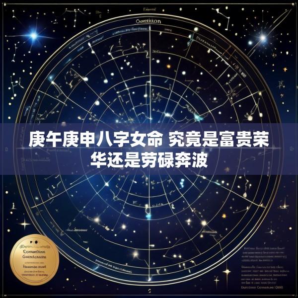 庚午庚申八字女命 究竟是富贵荣华还是劳碌奔波