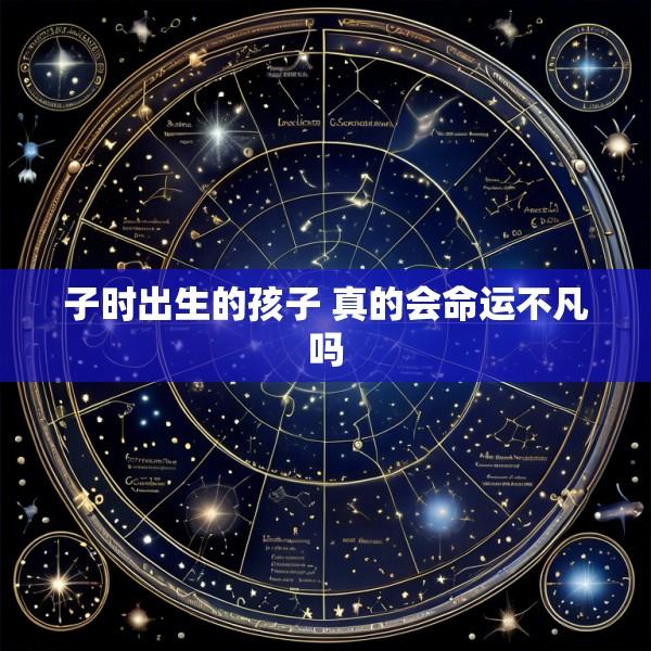 子时出生的孩子 真的会命运不凡吗