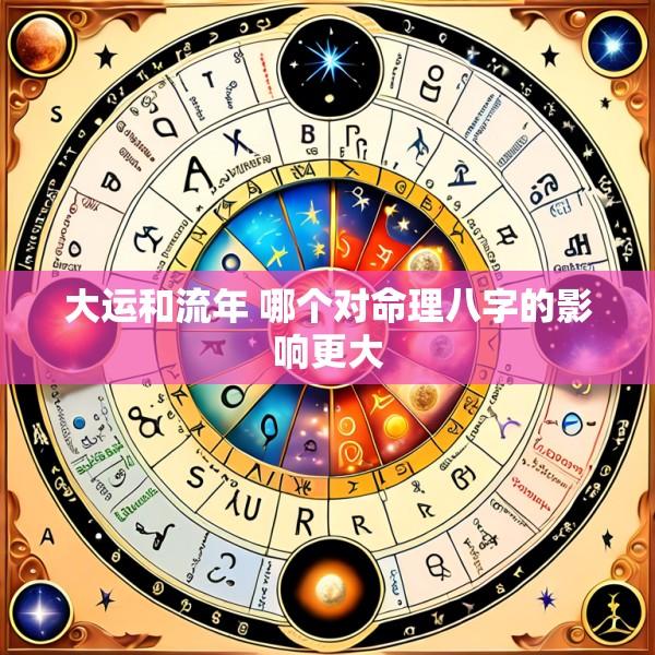 大运和流年 哪个对命理八字的影响更大