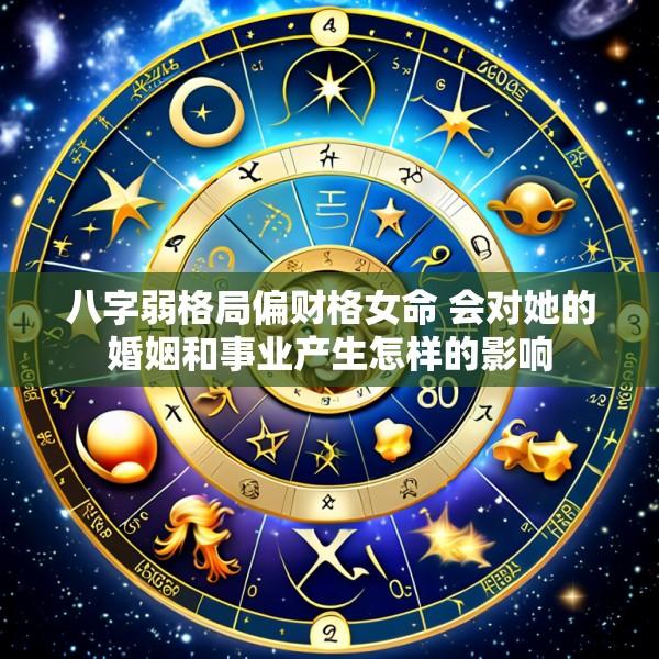 八字弱格局偏财格女命 会对她的婚姻和事业产生怎样的影响