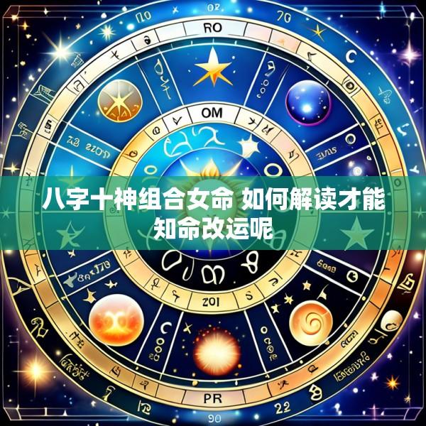 八字十神组合女命 如何解读才能知命改运呢