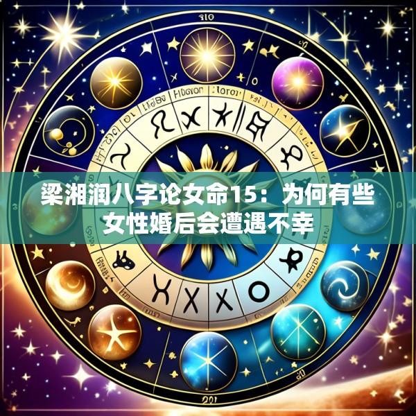 梁湘润八字论女命15：为何有些女性婚后会遭遇不幸
