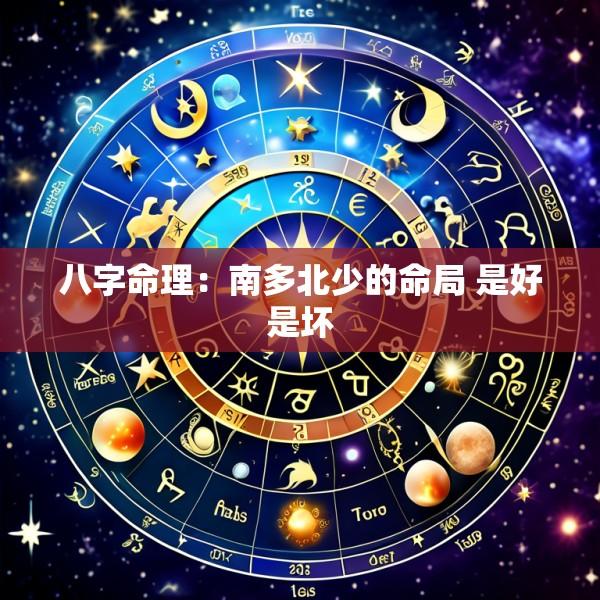八字命理：南多北少的命局 是好是坏
