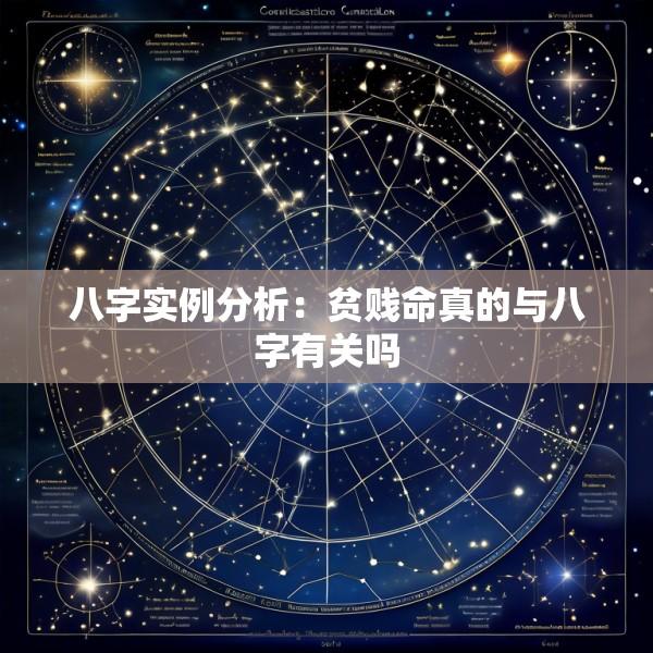 八字实例分析：贫贱命真的与八字有关吗