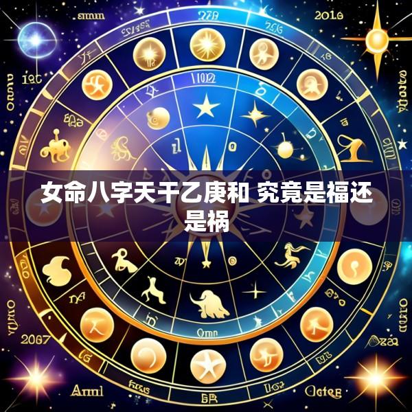 女命八字天干乙庚和 究竟是福还是祸