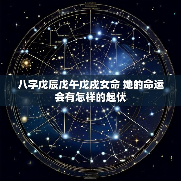 八字戊辰戊午戊戌女命 她的命运会有怎样的起伏