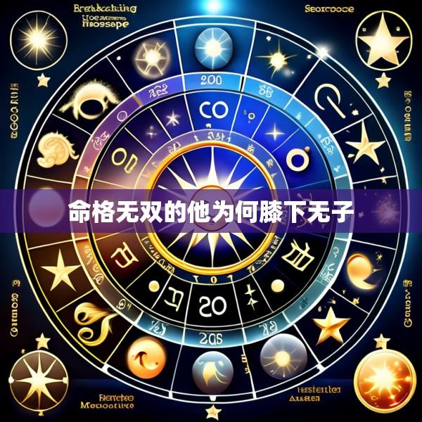 命格无双的他为何膝下无子