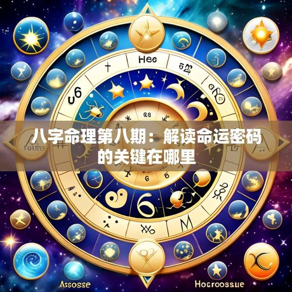 八字命理第八期：解读命运密码的关键在哪里