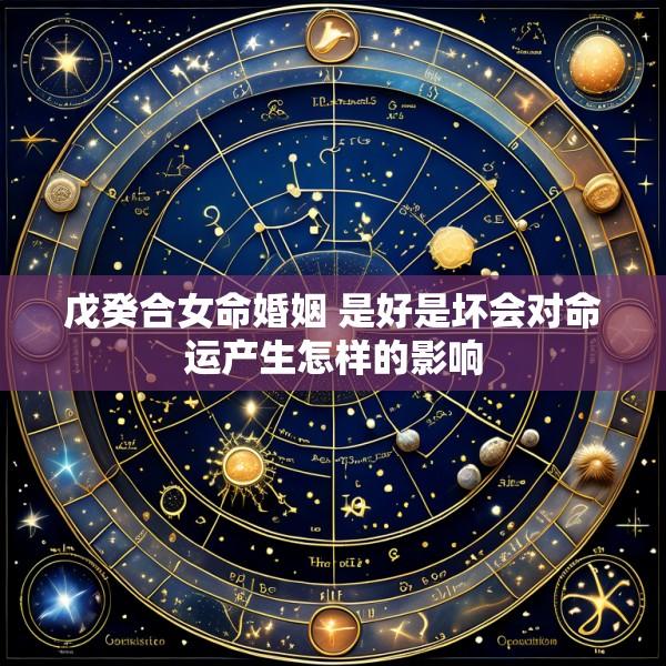 戊癸合女命婚姻 是好是坏会对命运产生怎样的影响