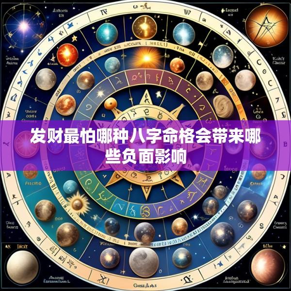 发财最怕哪种八字命格会带来哪些负面影响