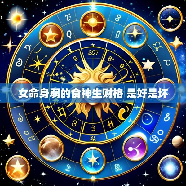 女命身弱的食神生财格 是好是坏