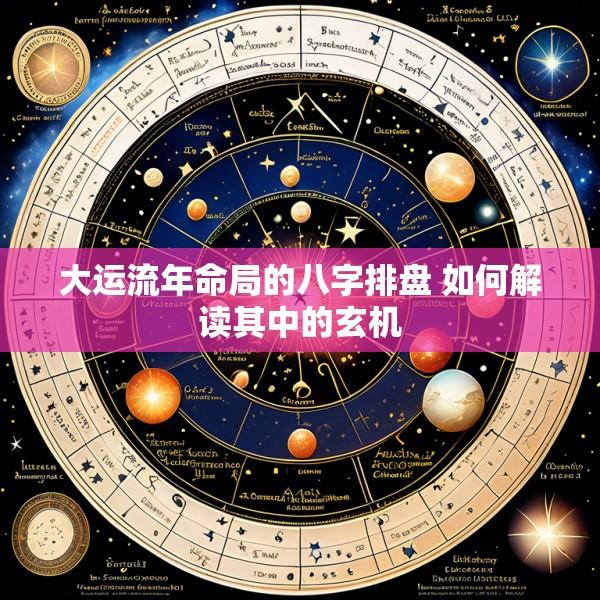 大运流年命局的八字排盘 如何解读其中的玄机