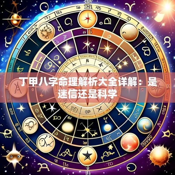 丁甲八字命理解析大全详解：是迷信还是科学