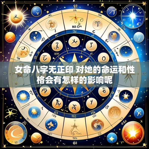 女命八字无正印 对她的命运和性格会有怎样的影响呢