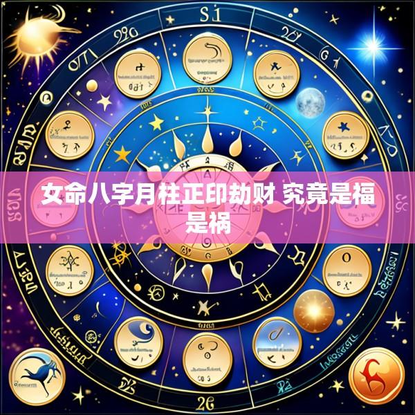 女命八字月柱正印劫财 究竟是福是祸