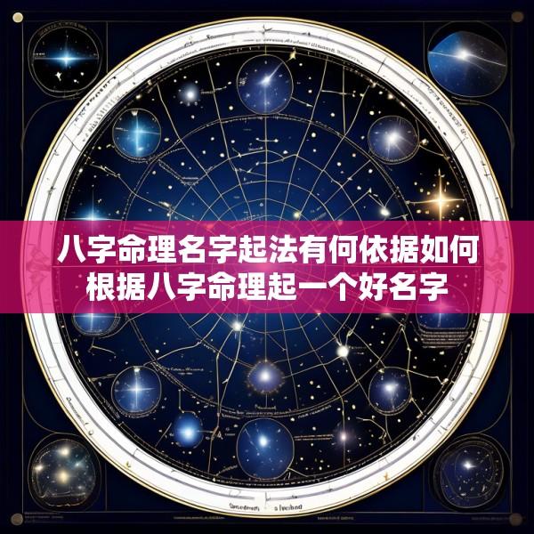 八字命理名字起法有何依据如何根据八字命理起一个好名字