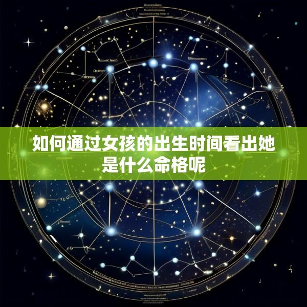如何通过女孩的出生时间看出她是什么命格呢