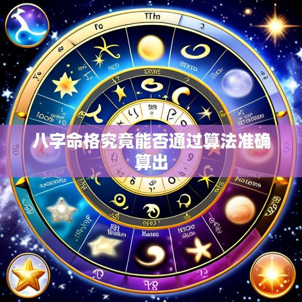 八字命格究竟能否通过算法准确算出