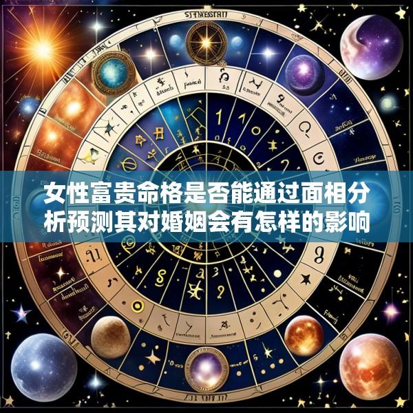 女性富贵命格是否能通过面相分析预测其对婚姻会有怎样的影响