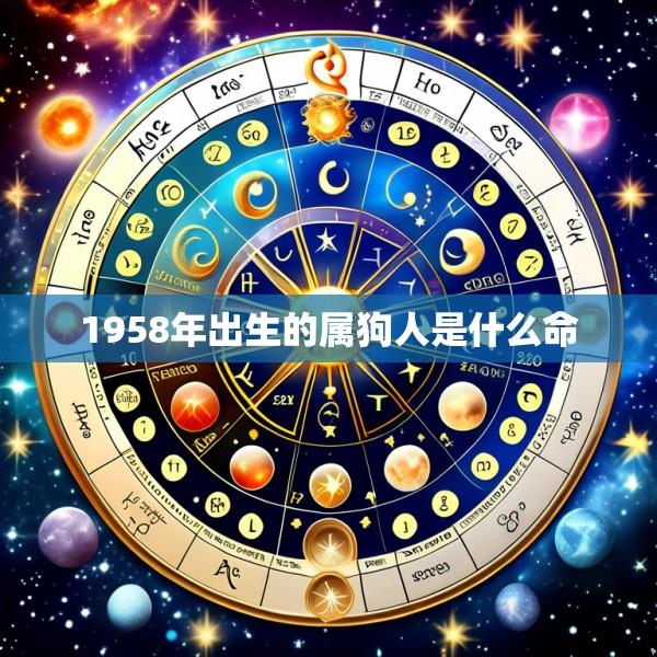 1958年出生的属狗人是什么命
