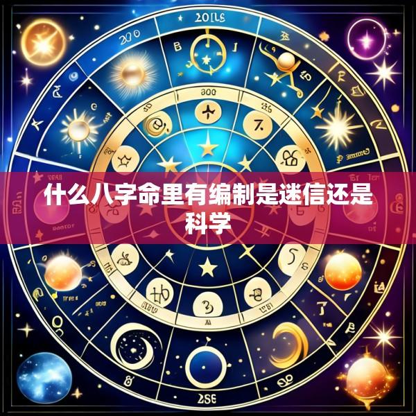 什么八字命里有编制是迷信还是科学