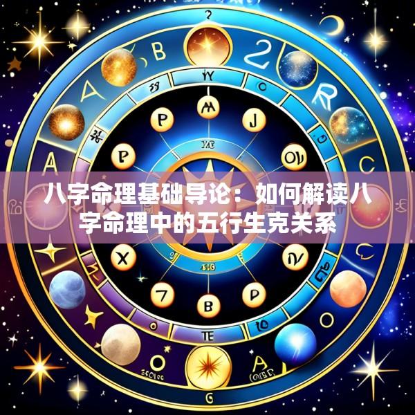 八字命理基础导论：如何解读八字命理中的五行生克关系