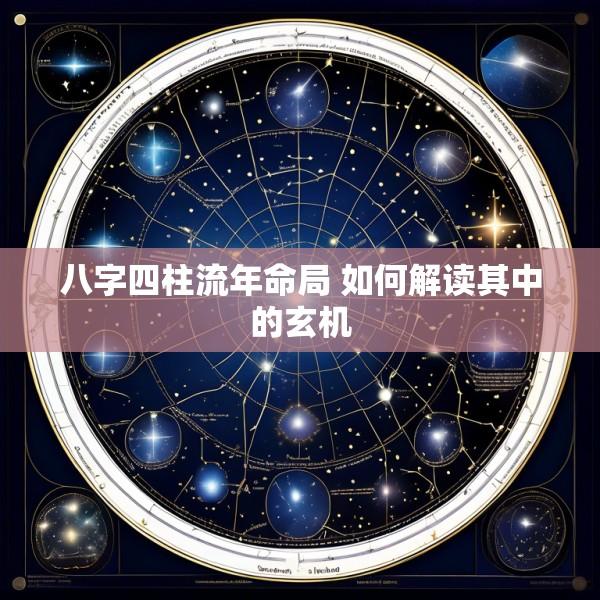 八字四柱流年命局 如何解读其中的玄机