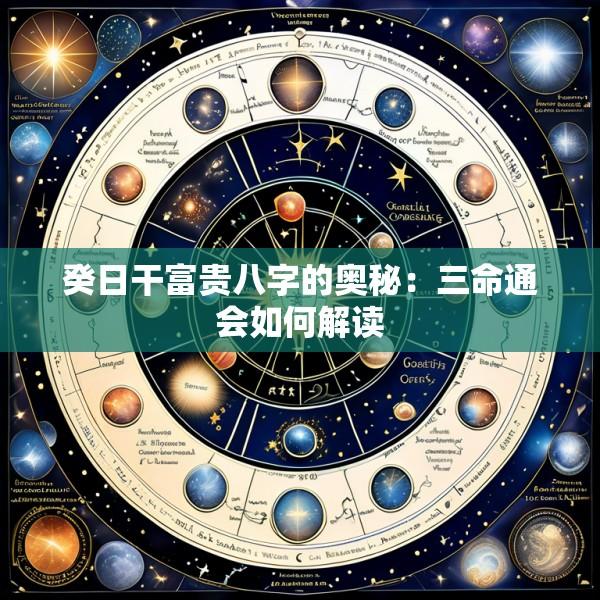 癸日干富贵八字的奥秘：三命通会如何解读