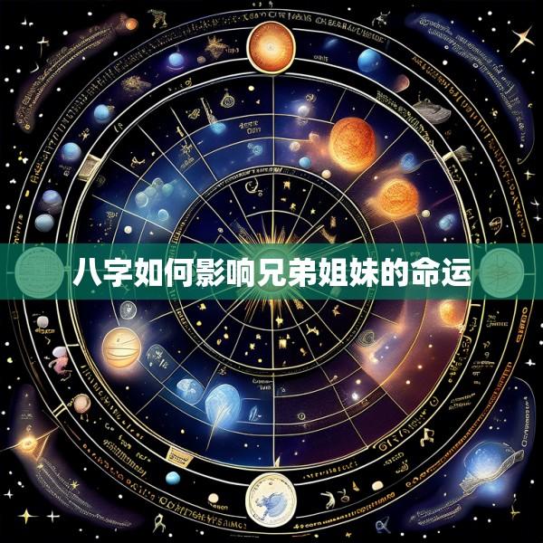八字如何影响兄弟姐妹的命运