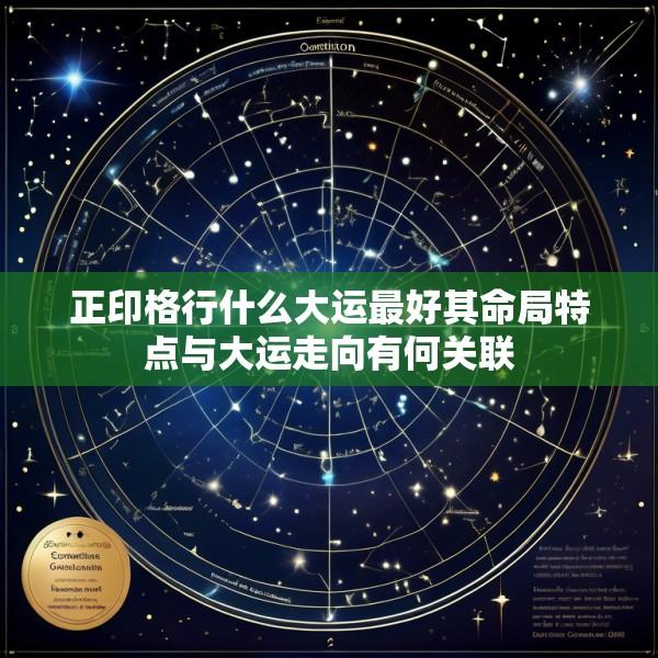 正印格行什么大运最好其命局特点与大运走向有何关联