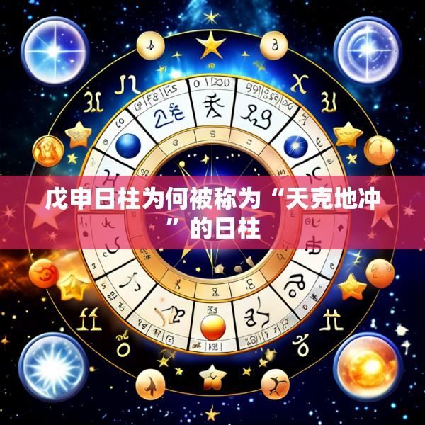 戊申日柱为何被称为“天克地冲”的日柱